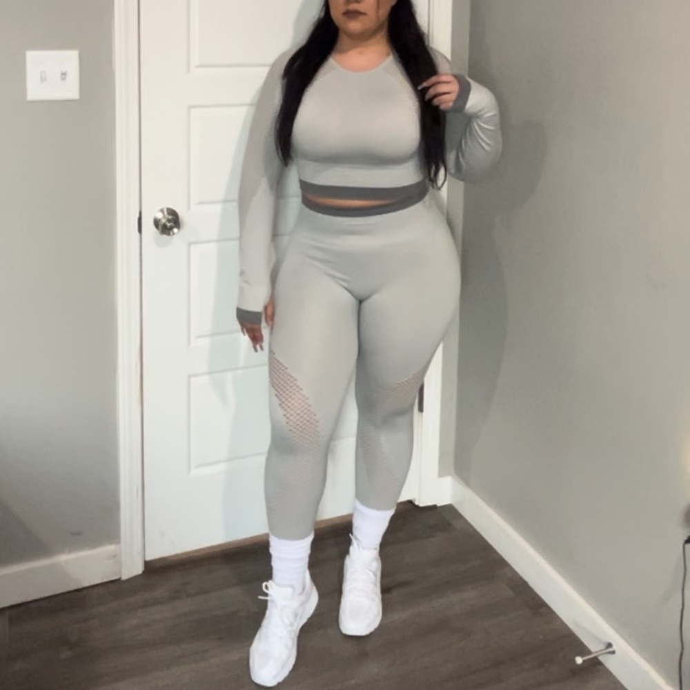 Fashion Nova Gray Active Set